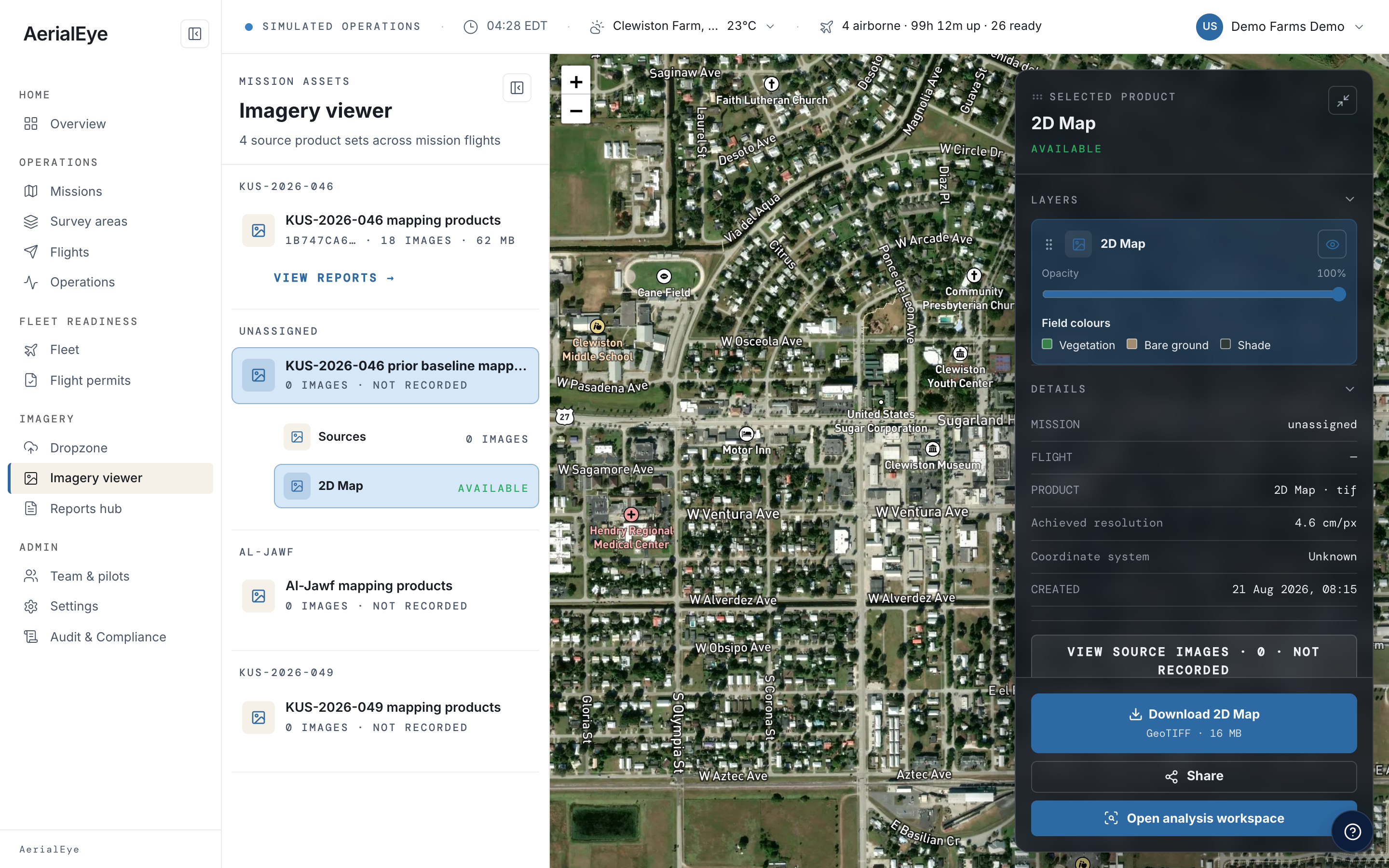 AerialEye survey imagery viewer